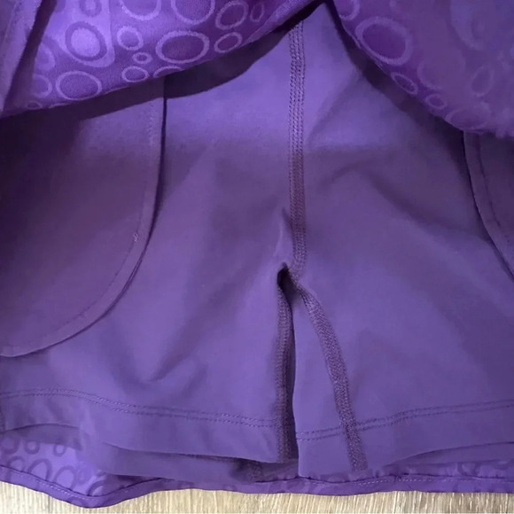 Outdoor Voices Women's Purple Pull-On Elastic Waist RecMesh 2.5" Skort Sz M NWT - Picture 7 of 10